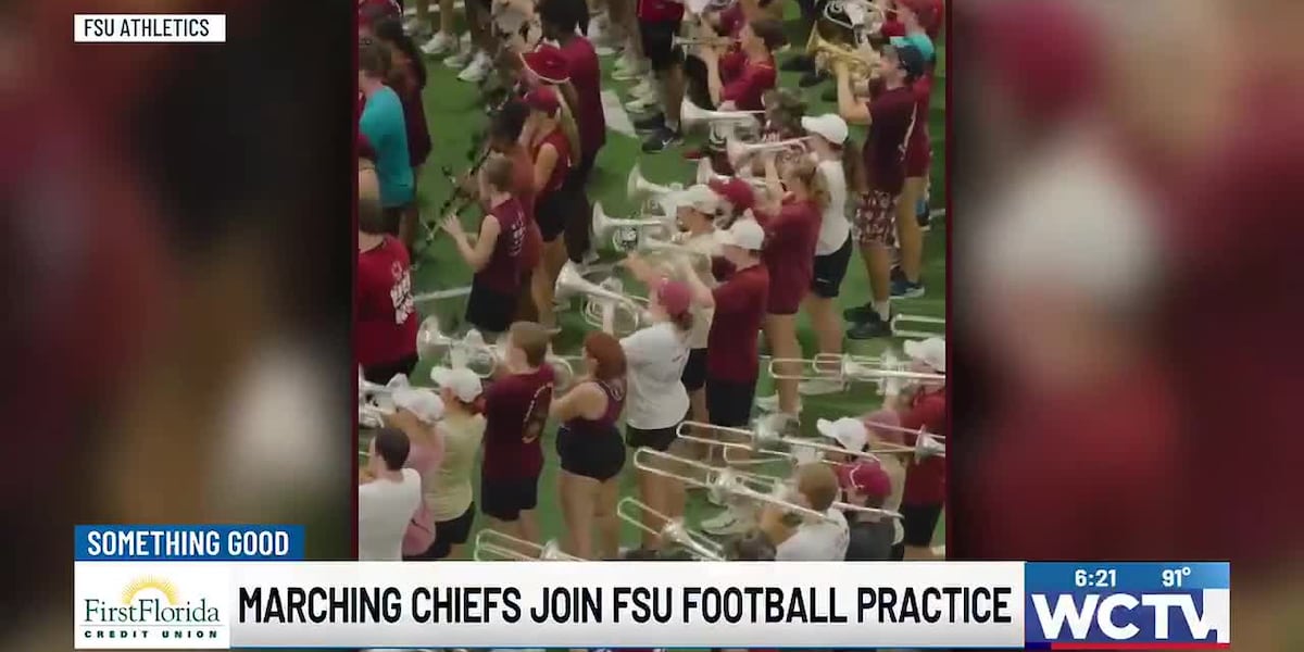 Something Good: Marching Chiefs join FSU football practice