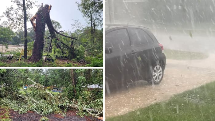Viewers capture damage, intense hail as powerful afternoon storms swept Northeast Florida