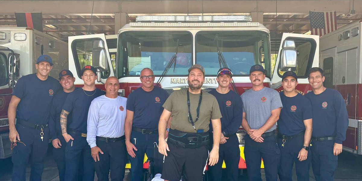 SR 710 crash survivor reunites with Martin County Fire Rescue crew who saved his life