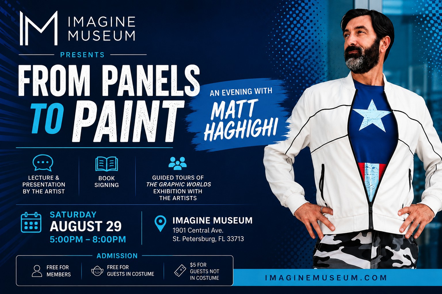 From Panels to Paint: An Evening with Matt Haghighi