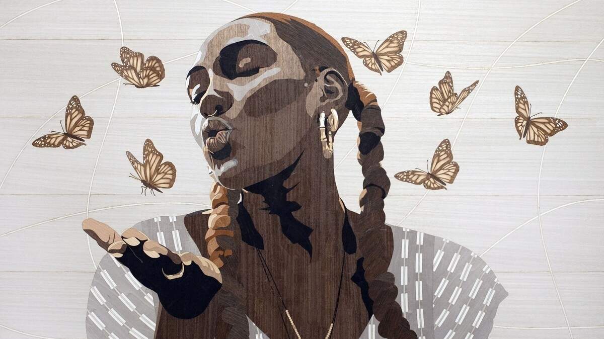 Milton Mizell explores Black identity through marquetry