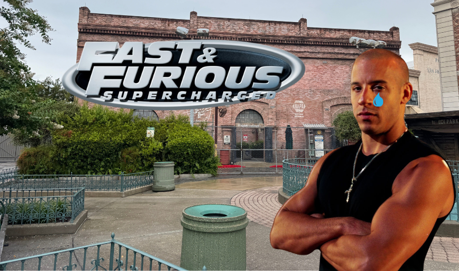 Universal Orlando Resort's Fast & Furious Building Looks Sad