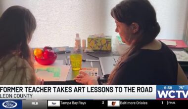 Former Leon County teacher takes art lessons on the road, brings sessions to students of all ages