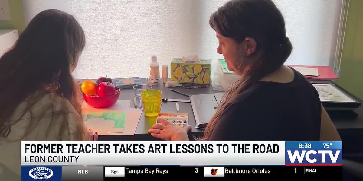 Former Leon County teacher takes art lessons on the road, brings sessions to students of all ages