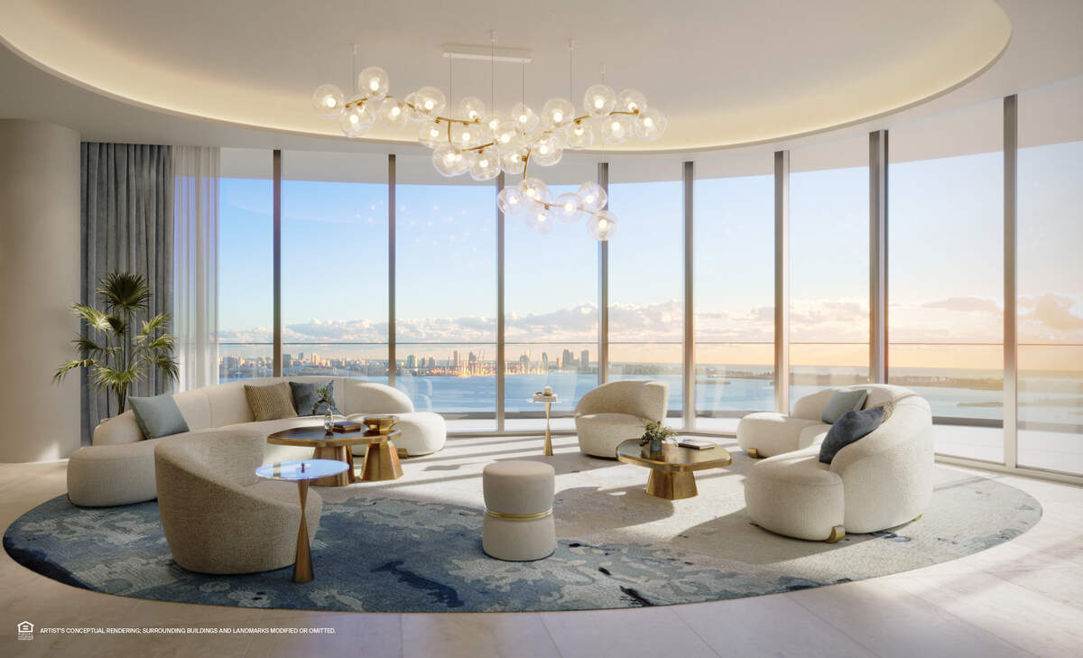 The St. Regis penthouse, which is being purchased by a family relocating from New York to Miami, will span two levels and more than 10,000 square feet.