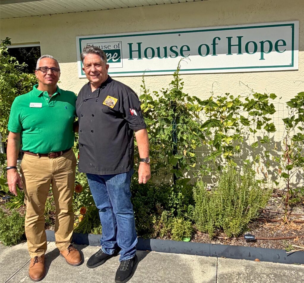 Rob Ranieri of House of Hope and Chuchi Rivero of Old Havana Café. Photo courtesy of House of Hope