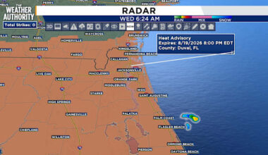 Another dangerously hot day across NE Florida and SE Georgia