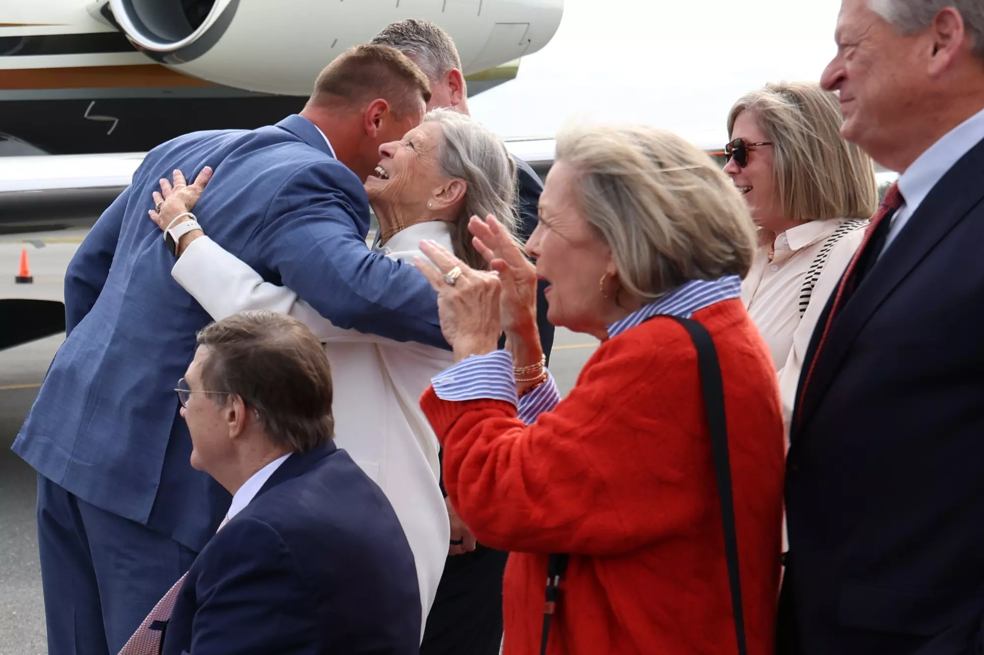 during the arrival of the new Florida Football Head Coach Jon Sumrall on Monday, December 1, 2025 at University Air Center in Gainesville, FL / UAA Communications photo by Maddie Washburn