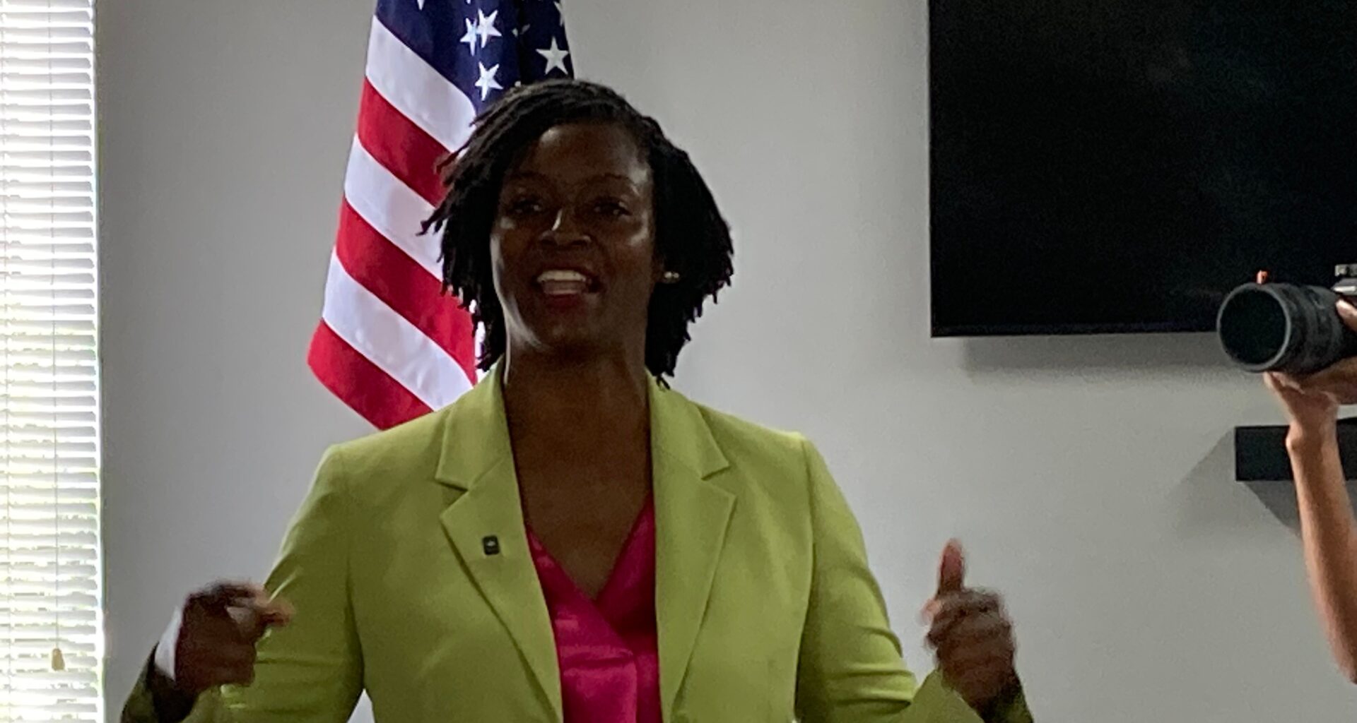 Angie Nixon rallies South Florida supporters against Moody.