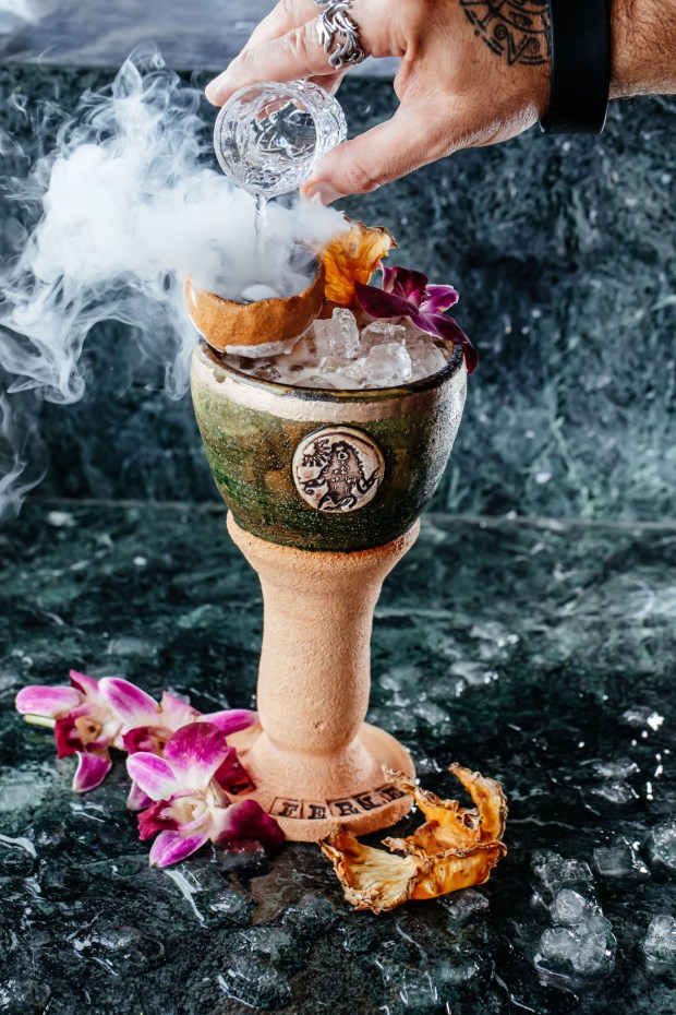 Celebrate National Rum Day with the Miami Goddess cocktail at La Ferneteria at Rooftop Miami in Wynwood. (La Ferneteria/Courtesy)