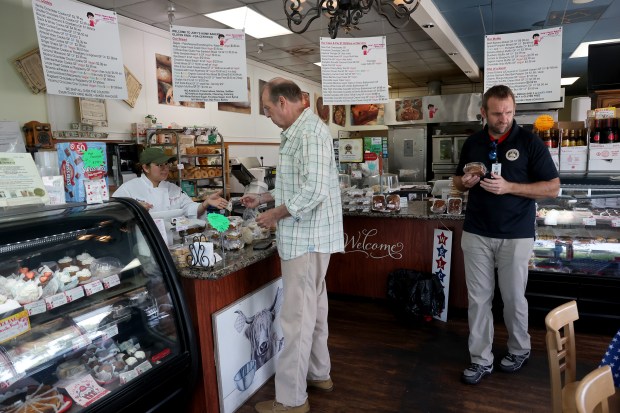 Stephanie Luna serves customers at Joey's Home Bakery in Boynton Beach on Thursday, Aug. 6, 2026. (Amy Beth Bennett/South Florida Sun Sentinel)