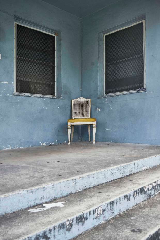 With "Missing Matriarch," 2020, artist Roscoè B. Thické III pays tribute to his late grandmother referencing the diamond-shaped anti-theft shutters that cover the windows of her house in urban Miami. (The Guzman Duran Art Trust/Courtesy)