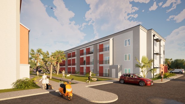 Inception Housing will use cold-formed steel framing to improve the resilience and long-term affordability of its 30-unit prototype buildings. (Courtesy of Inception Housing)