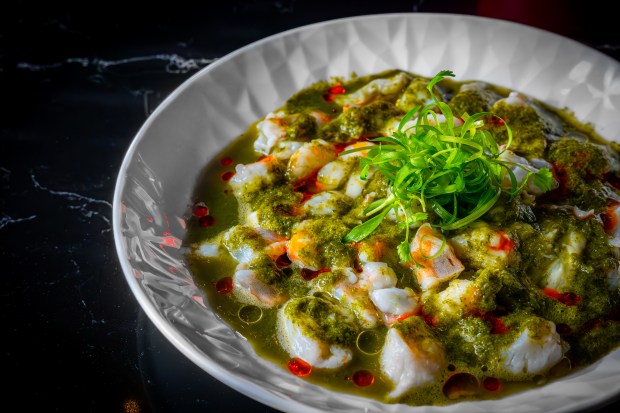 Lizzy's Live's Magical Dining menu includes this ceviche dish as an appetizer option. (Photo courtesy Lizzy's Live)