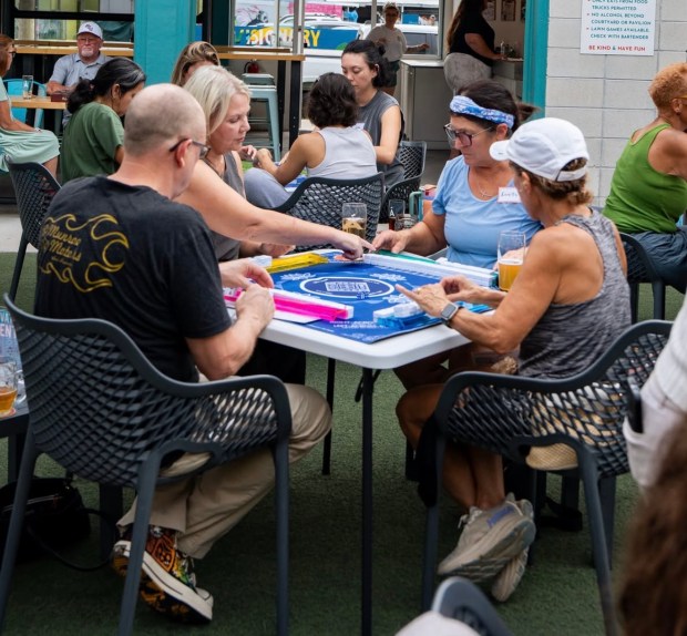 Mah Jongg Monday's is a growing phenomenon at À La Cart's Milk District locations. While beginners are always welcome, the first Monday of the month is especially for them! (Photo courtesy Christina Petsos)