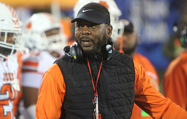 Jones head coach Elijah Williams has led his team to back-to-back appearances in the Class 4A state championship game but the Tigers have still yet to win the title. (Chris Hays/Orlando Sentinel)