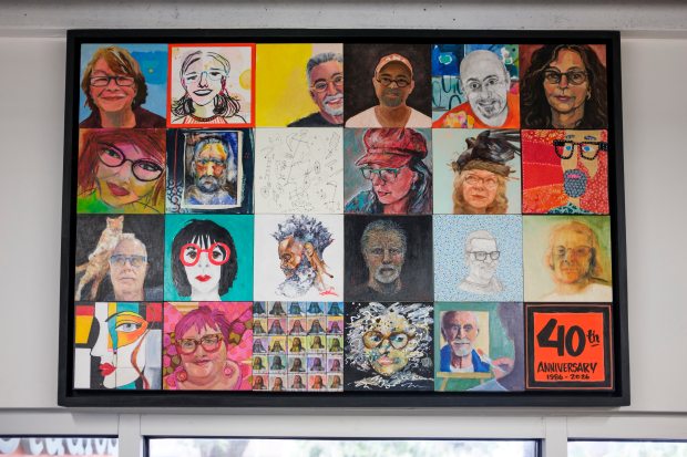 McRae Art Studios presents its annual 8x10 sale on Aug. 8 while celebrating the studios' 40th anniversary. (Patrick Connolly/Orlando Sentinel)