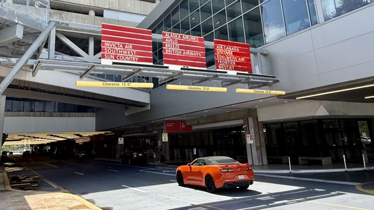 Travelers headed to the red side of the Tampa International Airport main terminal should be aware of a temporary detour. (Photo Courtesy: Tampa International Airport)