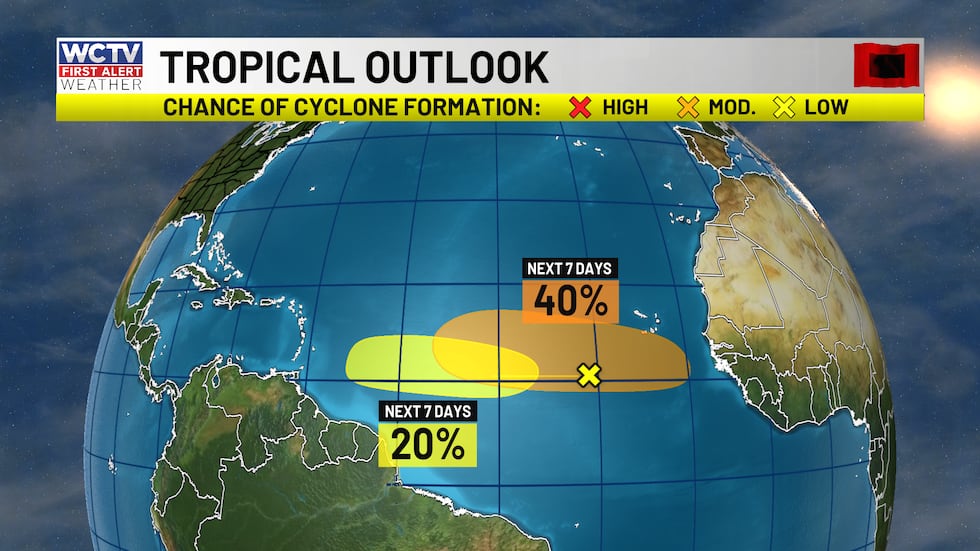 A few tropical waves have a low to moderate chance of developing into a more organized...