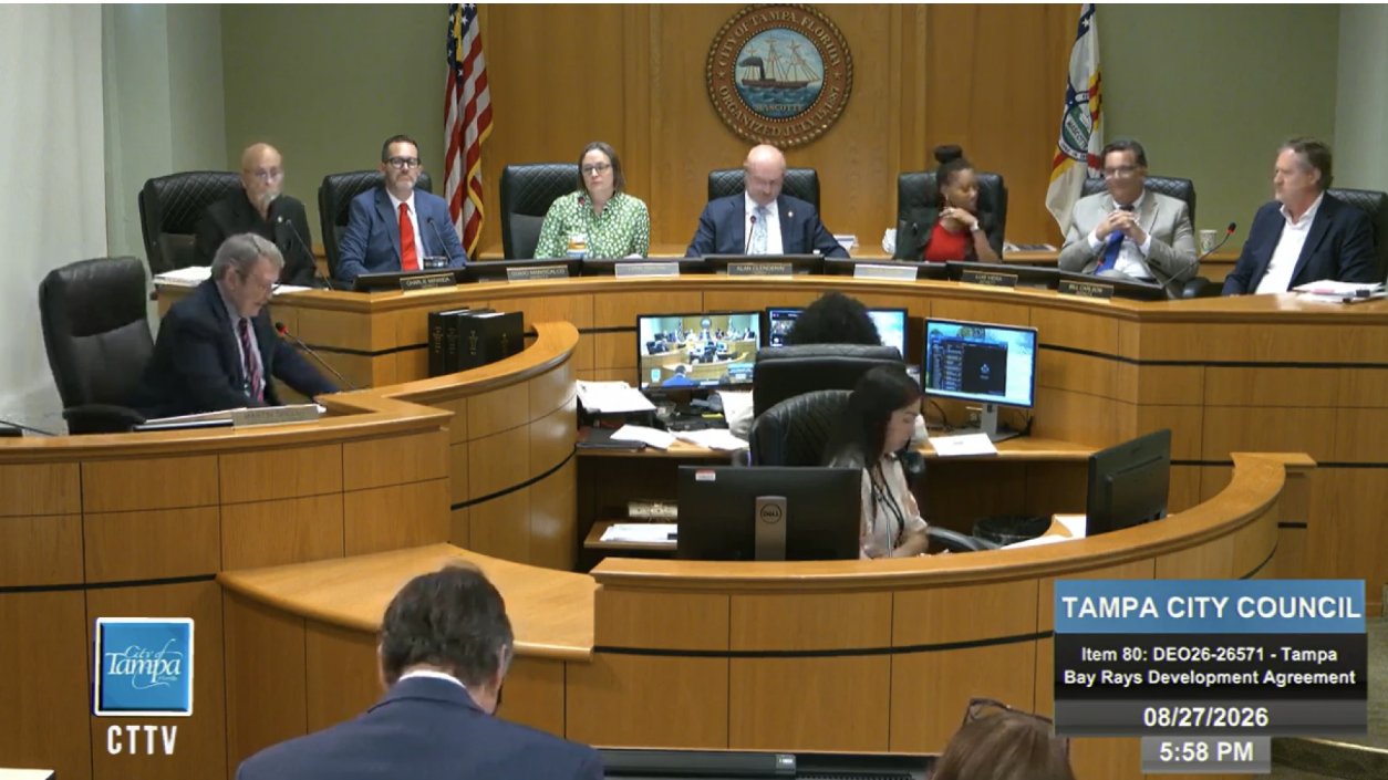 Tampa council approves Rays stadium deal; county votes today