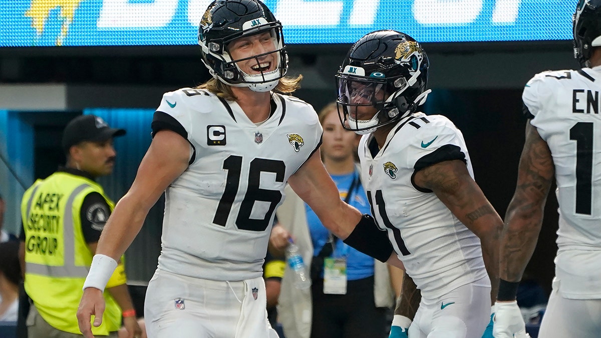 Trevor Lawrence and Marvin Jones Jr