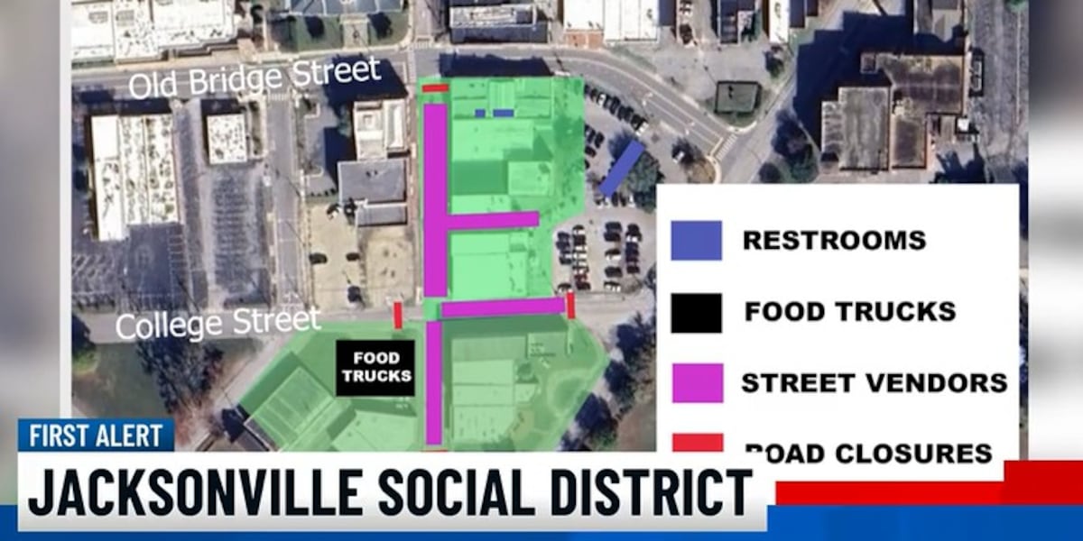 Jacksonville city council approves temporary social district trial run