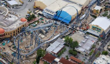 First Aerial Views of Completed Fast & Furious: Hollywood Drift Track at Universal Studios Florida