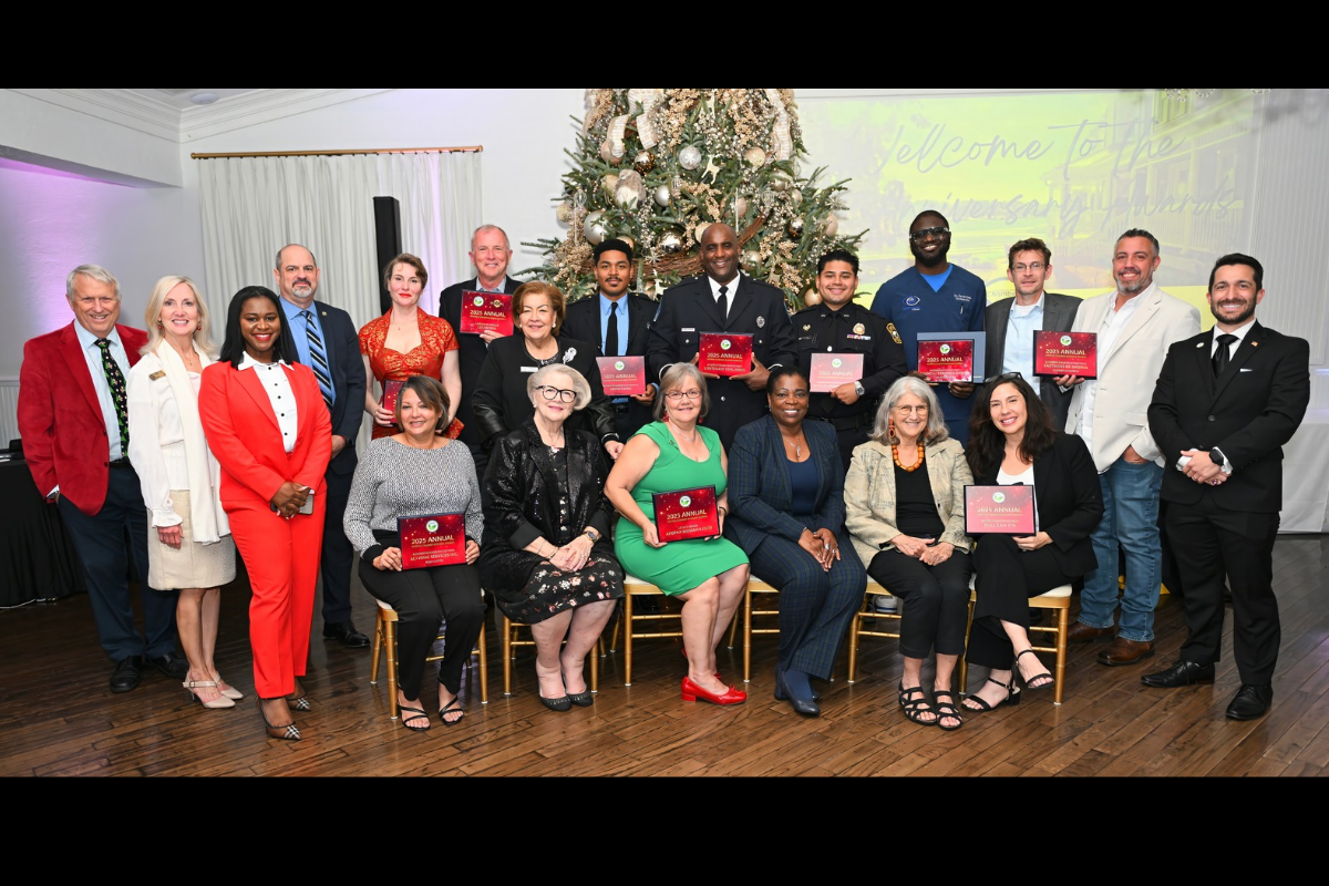 Chamber gala tickets Recipients of the Apopka Area Chamber of Commerce’s 2025 annual awards gather for a group photo during last year’s celebration at The Highland Manor. The chamber has opened ticket sales for its 113th Anniversary Celebration & Awards Gala, scheduled for Dec. 1.