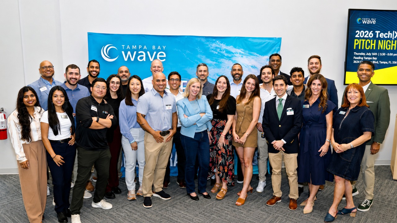 Group photo of attendees at Tampa Bay Wave