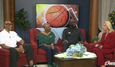 Miami Heat coaching staff member staging clinic in Topeka