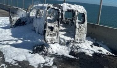 Van fire closes northbound lanes on Sunshine Skyway Bridge