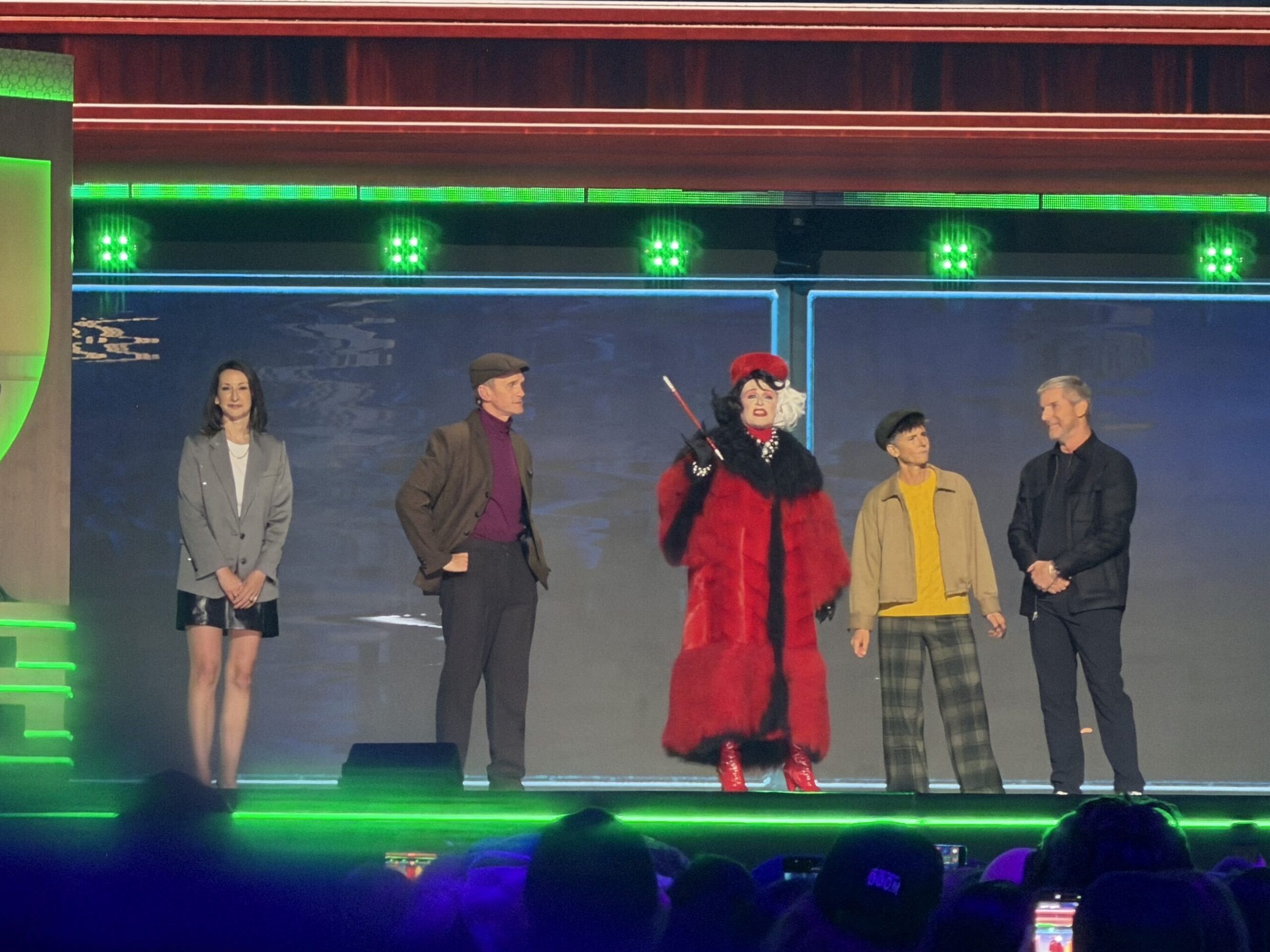 Glenn Close appeared during the Disney Experiences showcase at D23 to announce a new Cruella-themed ride for the upcoming Villains Land at Magic Kingdom.