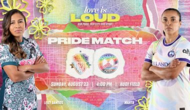 KNOW BEFORE YOU GO: Love is Loud: Pride Match vs Orlando Pride Featured Image