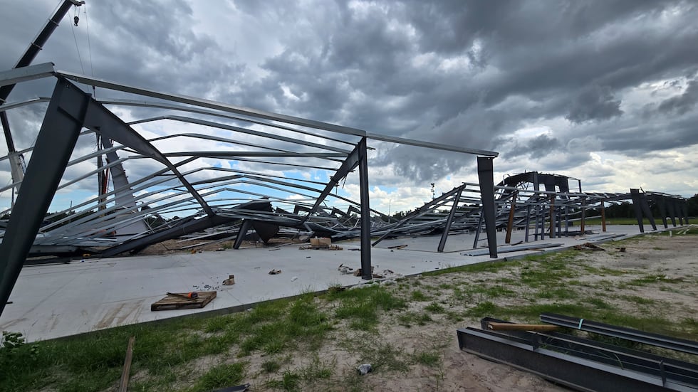 Authorities say a construction project at the Florida Gateway Rodeo collapsed on Wednesday...