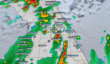 Scattered storms continue in Central Florida to close weekend