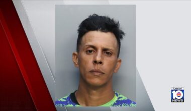 Police officers find dog panting in distress inside 107-degree van in Hialeah