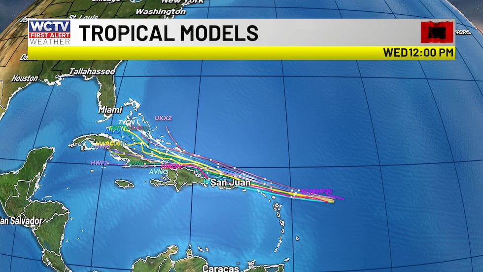 Remnants of Dolly have a small chance of redevelopment.
