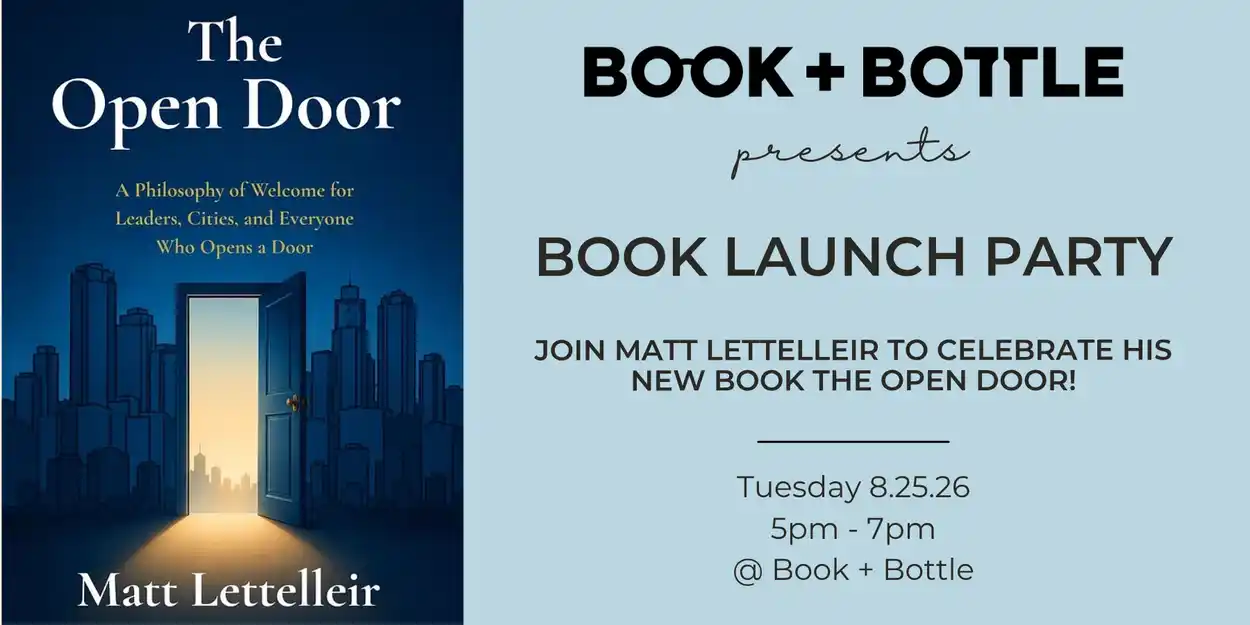 BOOK LAUNCH PARTY AND SIGNING for Matt Lettelleir's Debut Book: The Open Door!