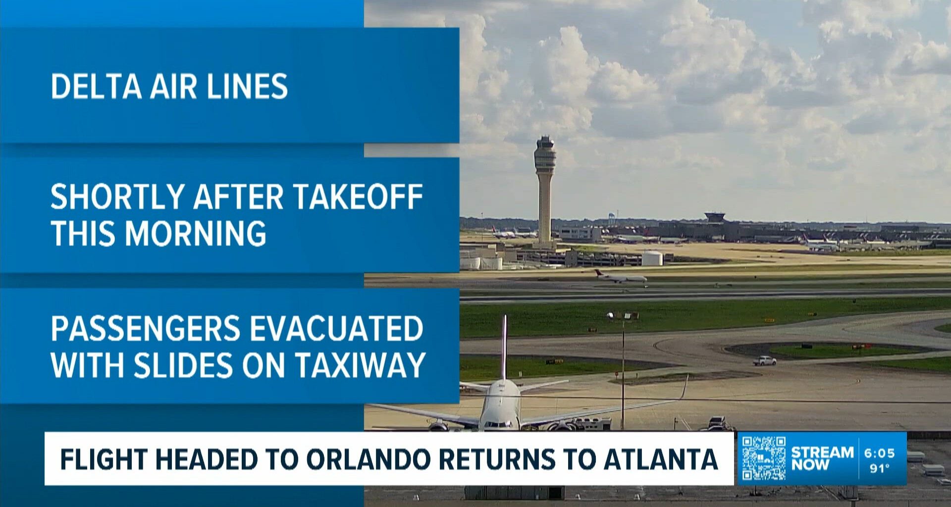 Delta flight from Atlanta to Orlando returns to Hartsfield Jackson after emergency
