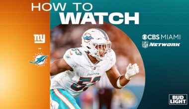 How to Watch, Stream & Listen: New York Giants at Miami Dolphins
