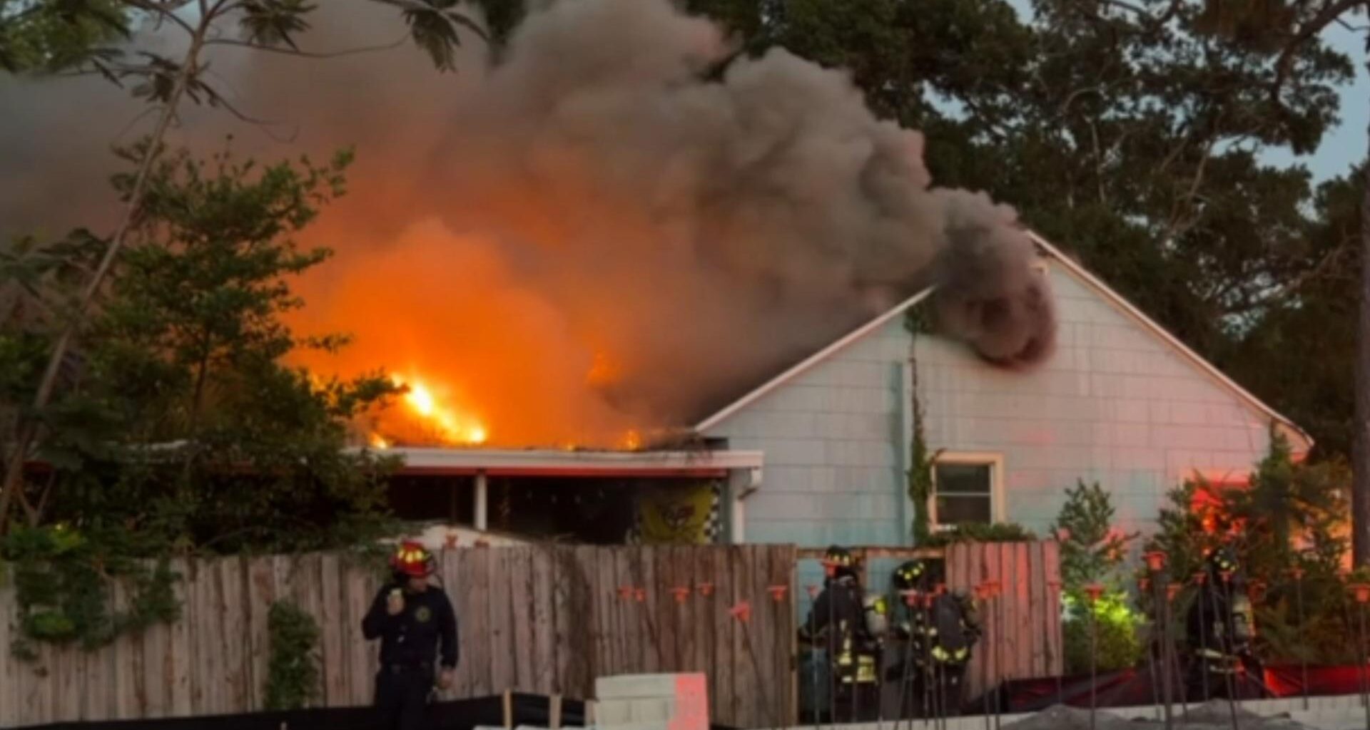 VIDEO: St. Pete house fire sends plume of smoke into the air on Fourth of July