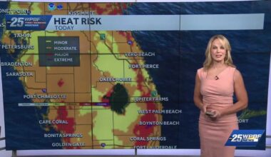 Impact Heat for South Florida with Isolated Storms