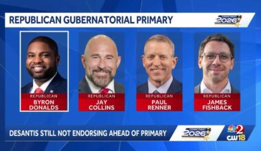 DeSantis withholds endorsement in Florida governor's race as primary nears