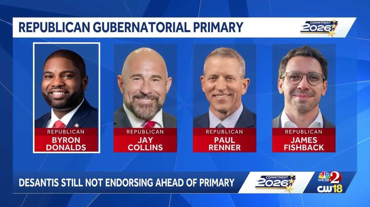 DeSantis withholds endorsement in Florida governor's race as primary nears