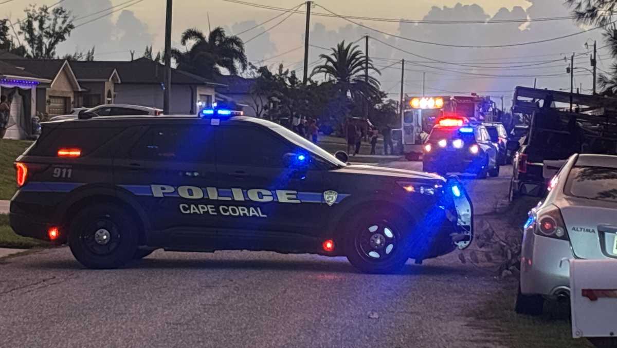 Large emergency response on Northwest 7th Street in Cape Coral
