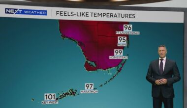 South Florida weather update: Afternoon showers, heat index soars, and no tropical threats this week