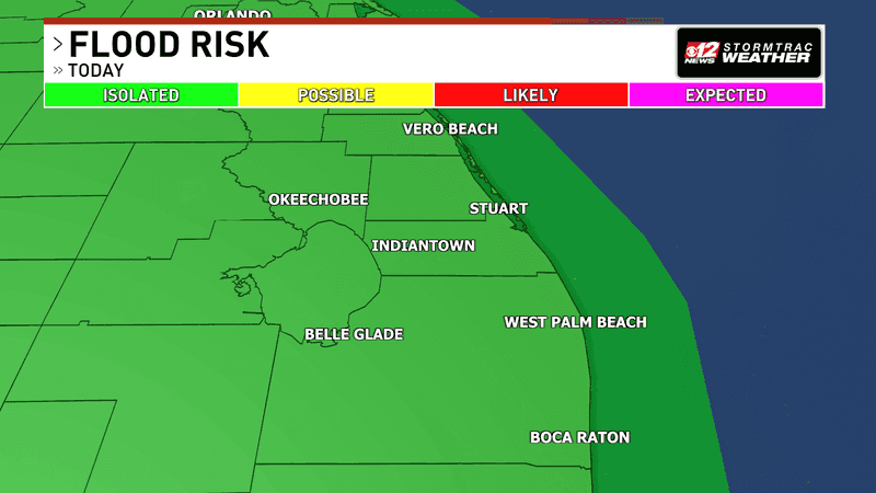 Heavy downpours could bring localized flooding as South Florida turns wetter. (WPEC)