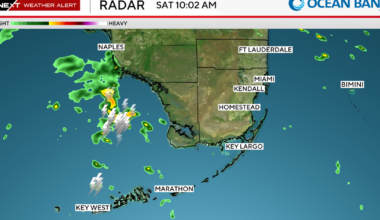 Hot and dry to start South Florida's weekend, but some quick rain chances remain