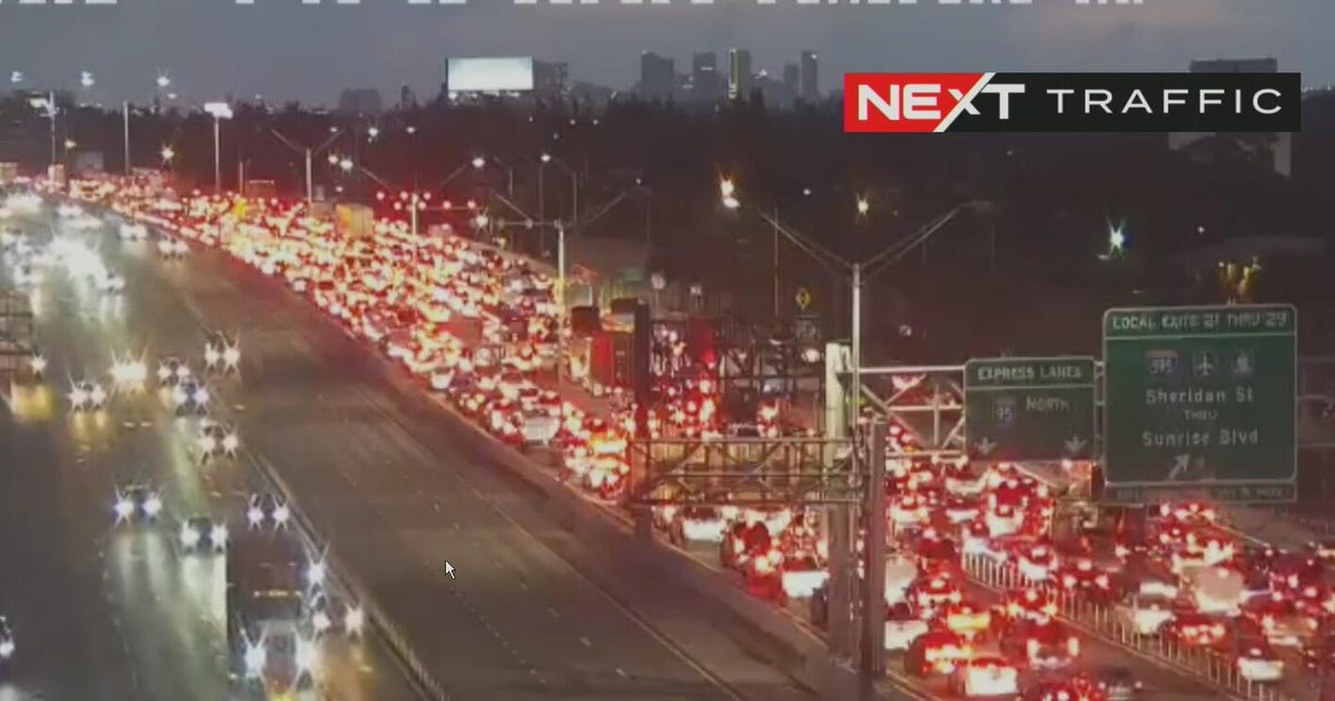 South Florida commuters face heavy delays in Broward after crash on I-95 in Hollywood