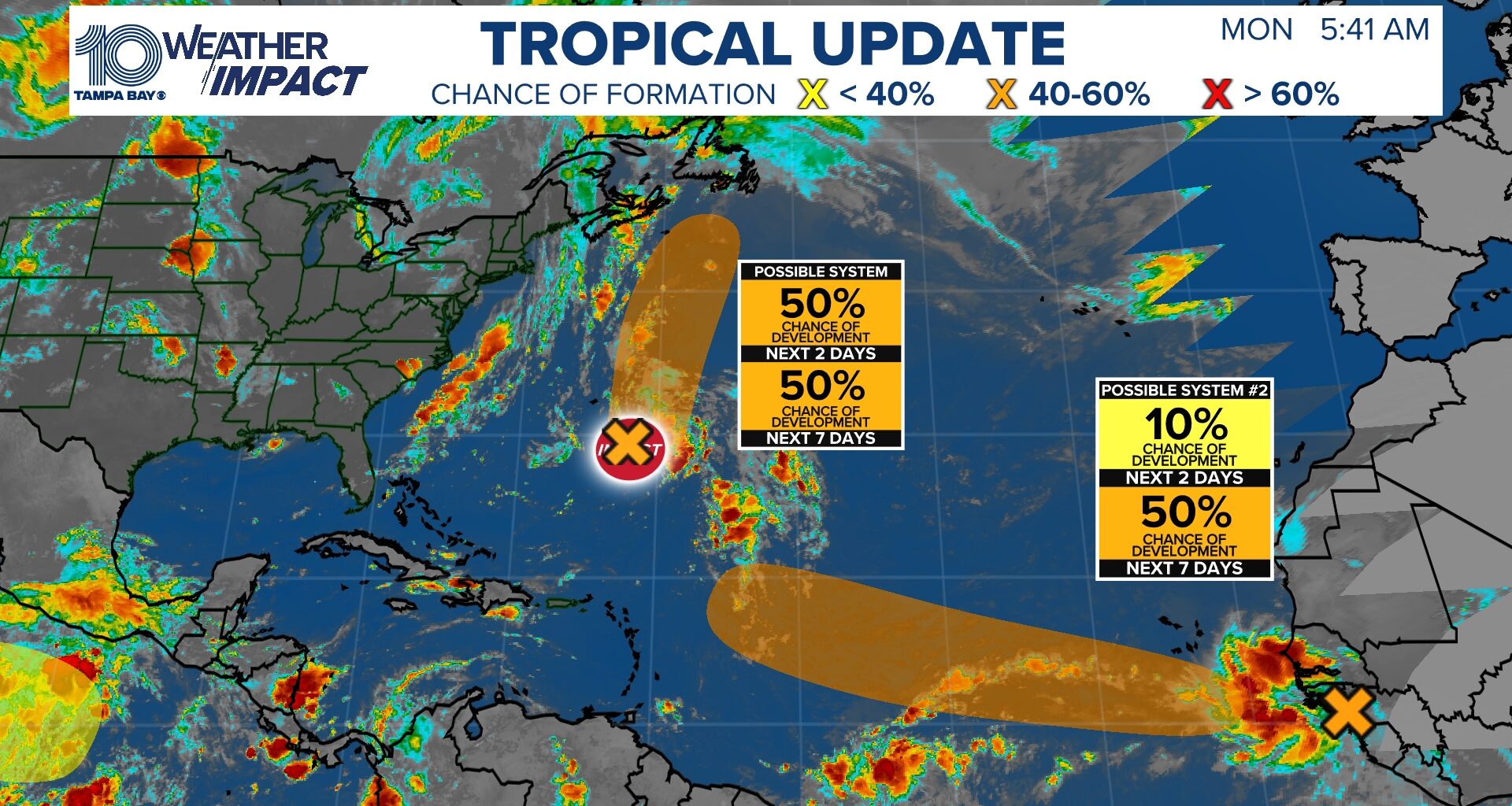 Tracking the Tropics: 2 areas being monitored in the Atlantic